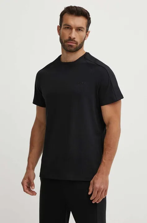 Homewear majica kratkih rukava HUGO boja: crna, bez uzorka, 50520480