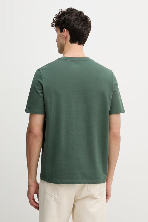 Guess t-shirt bawełniany męski kolor zielony gładki M4YI0A KCCM1