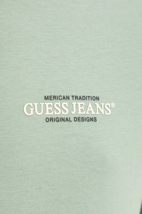 Бавовняна футболка Guess Jeans — AW24-TSM06C, зелений — фото 5
