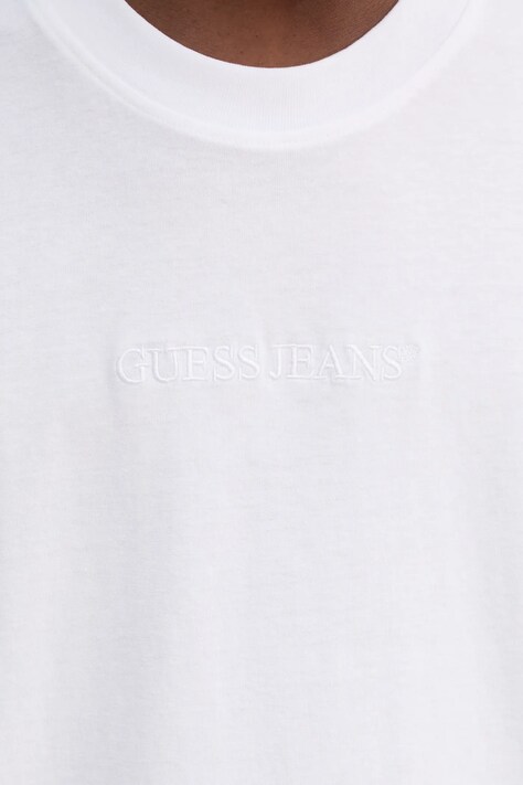 Guess Jeans футболка чоловіча бавовняна — AW24-TSM06F, білий — фото 5