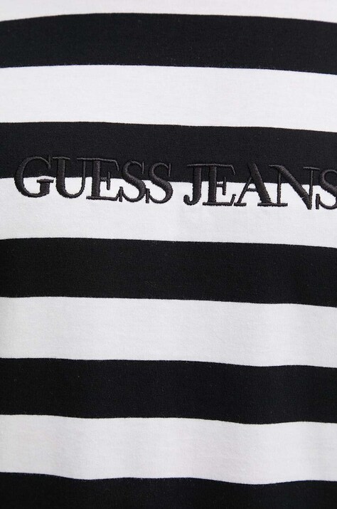 Бавовняна футболка Guess Jeans — AW24-TSM06L, чорний — фото 5