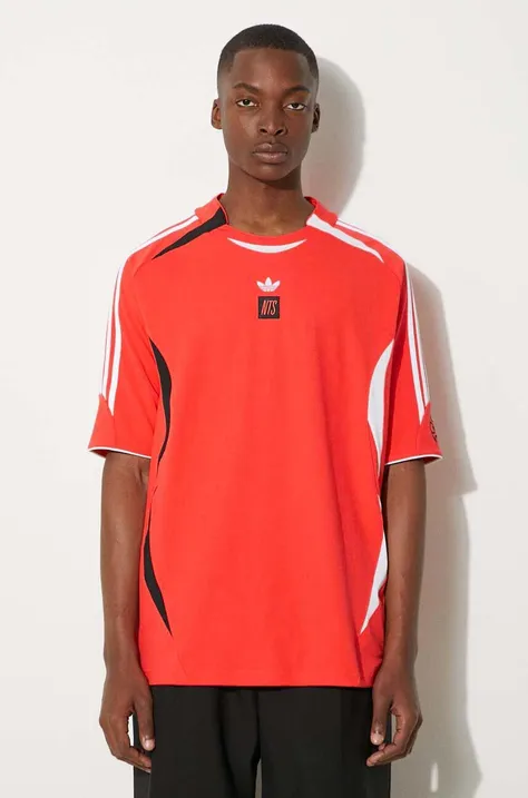 adidas Originals t-shirt adidas x NTS Radio Jersey 2 uomo colore rosso JI5150