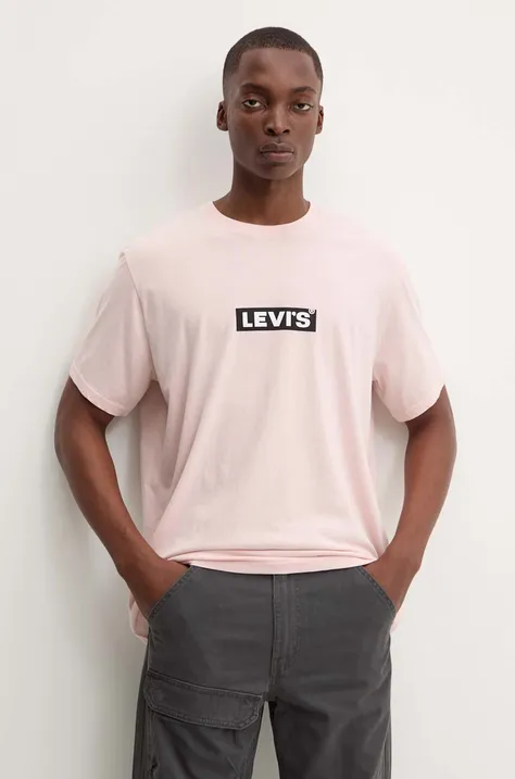 Βαμβακερό μπλουζάκι Levi's ανδρικό, χρώμα: άσπρο, A2082