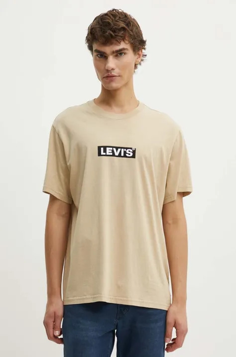 Levi's pamut póló fehér, férfi, nyomott mintás, A2082