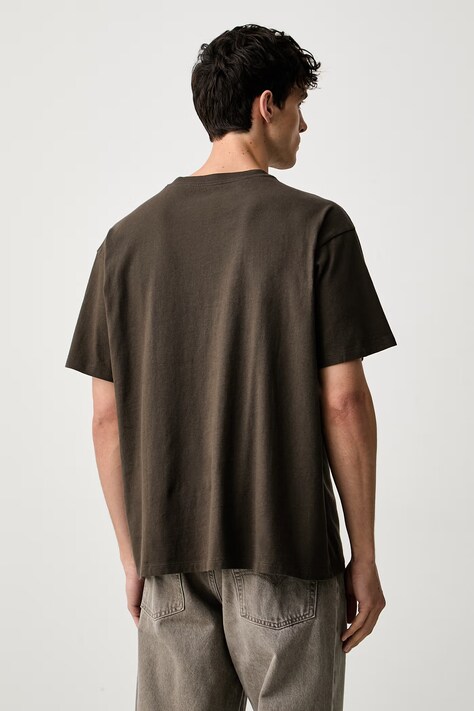 Levi's t-shirt ανδρικό βαμβακερό VINTAGE FIT GRAPHIC καφέ 87373