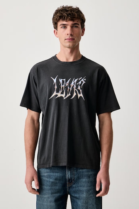 Levi's T-shirt męski bawełniany VINTAGE FIT GRAPHIC szary 87373