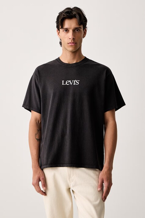 Levi's T-shirt męski bawełniany VINTAGE FIT GRAPHIC czarny 87373