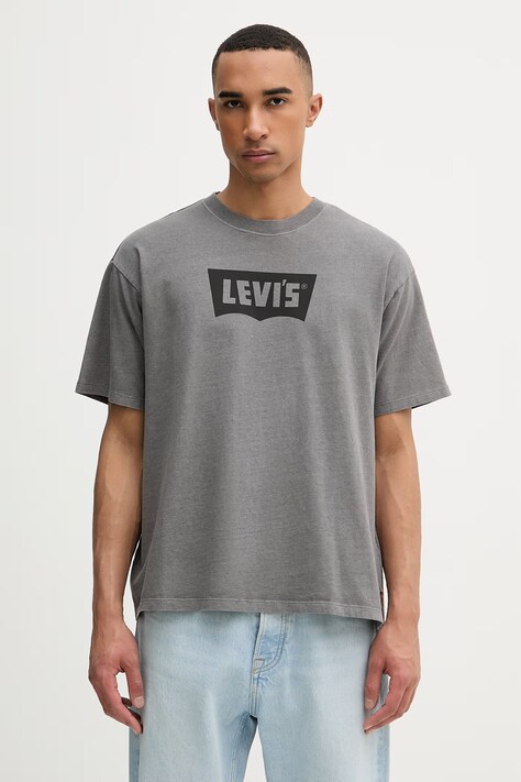 Levi's t-shirt męski bawełniany szary 87373