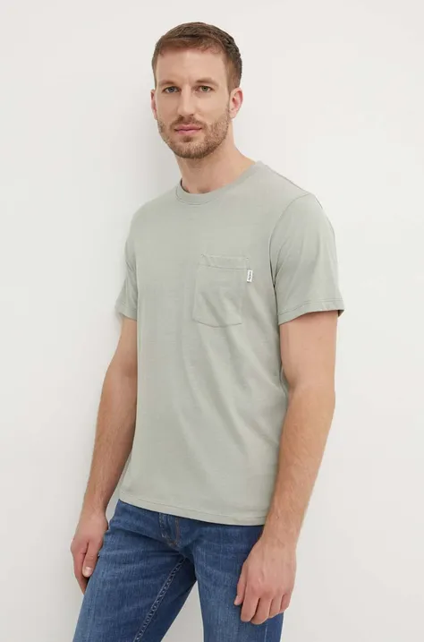 Tričko Pepe Jeans MANS TEE pánske, zelená farba, jednofarebné, PM509434