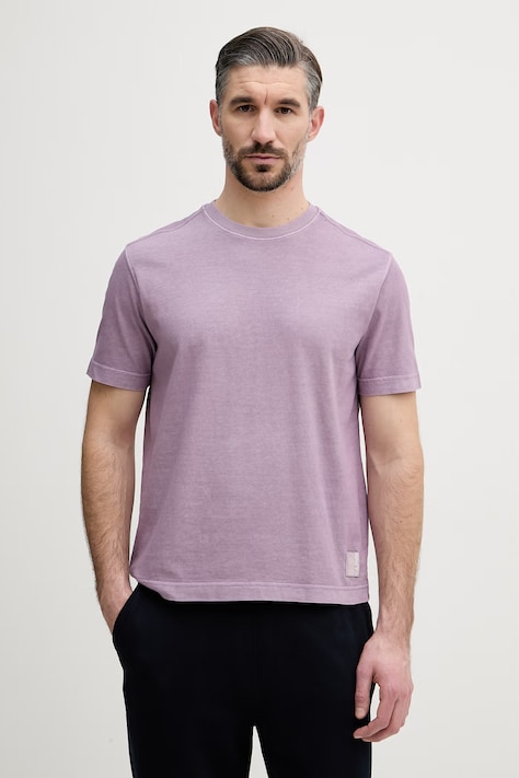 United Colors of Benetton majica za muškarce od pamuka ljubičasta 3ZITU1098