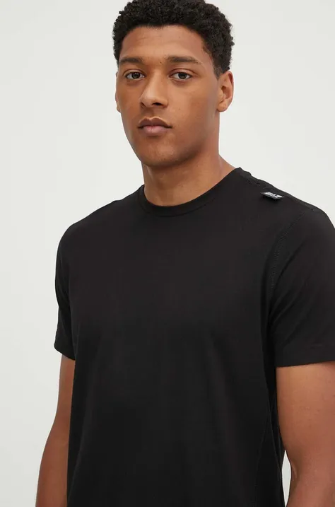 EA7 Emporio Armani t-shirt bawełniany męski kolor czarny z nadrukiem PJVPZ.6DPT04
