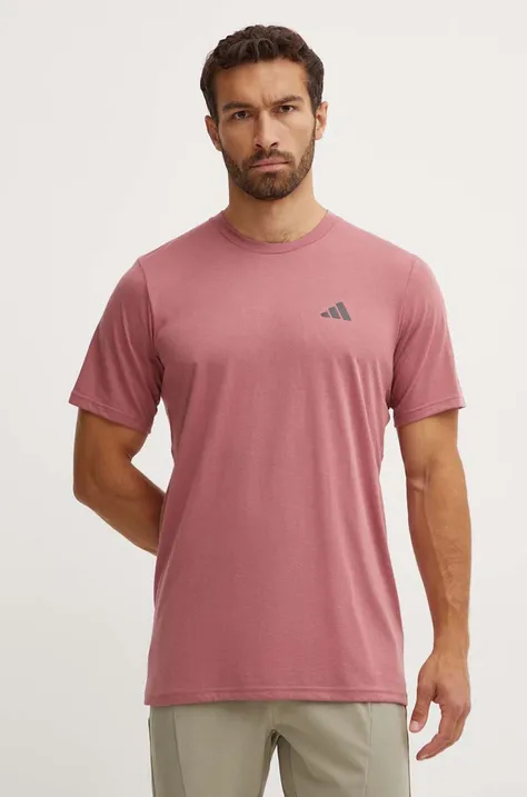 Тренувальна футболка adidas Performance Train Essentials колір рожевий однотонна IW3316