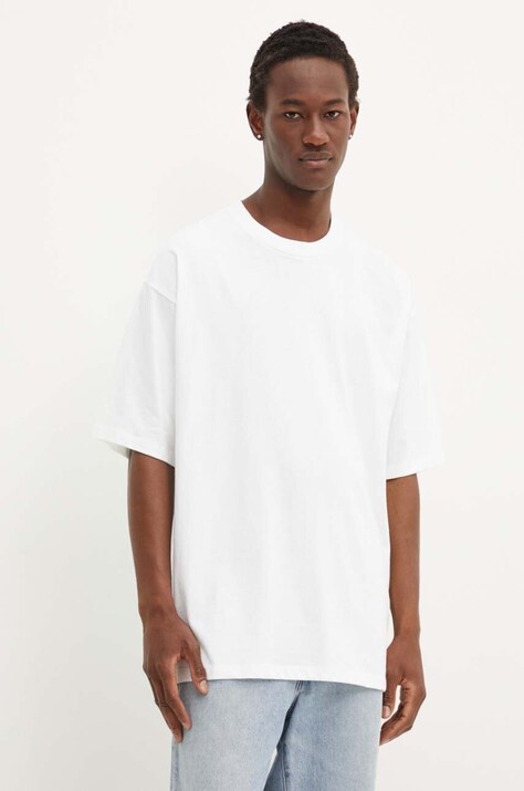 Vans t-shirt bawełniany męski kolor biały gładki VN000G51WHT1