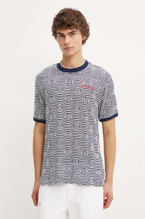 Тениска Desigual ARATZ в тъмносиньо с десен 24WMTF02