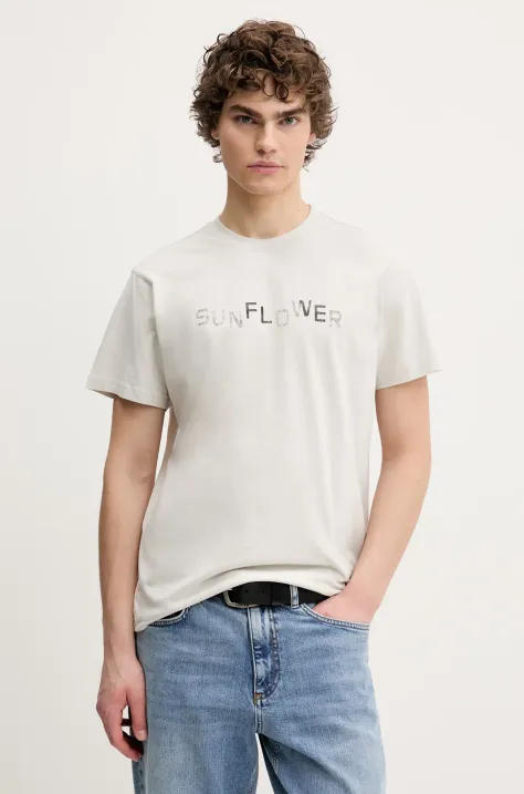 Sunflower t-shirt in cotone uomo colore grigio 2038.