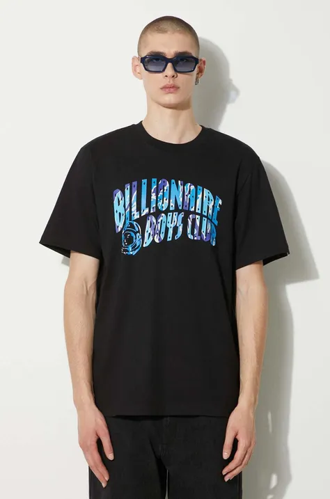 Billionaire Boys Club cotton t-shirt Camo Arch Logo men’s black color with a print B24241