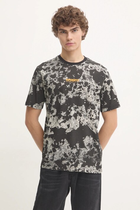 Хлопковая футболка Superdry мужская узорный M1012034A-D7X