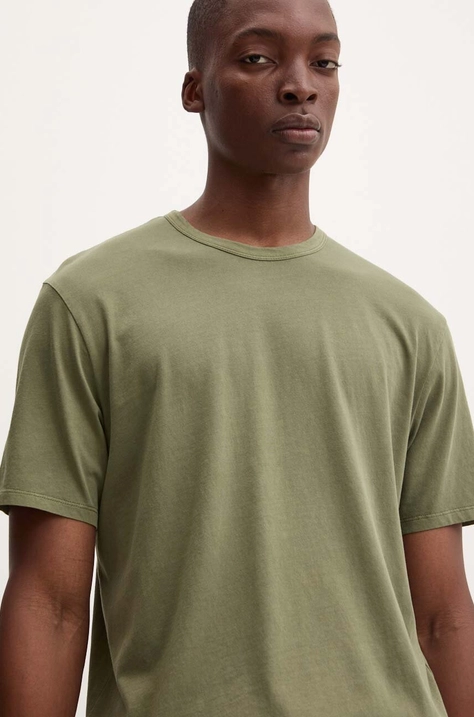 Levi's tricou din bumbac barbati, culoarea verde, neted, A3756