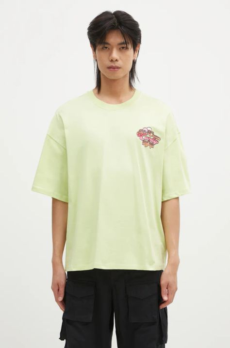 Alpha Industries t-shirt in cotone Candy Crew uomo colore verde 148509