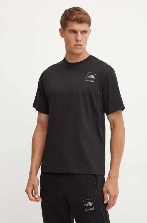 Хлопковая футболка The North Face Coordinates Tee мужская цвет чёрный с принтом NF0A89DAJK31