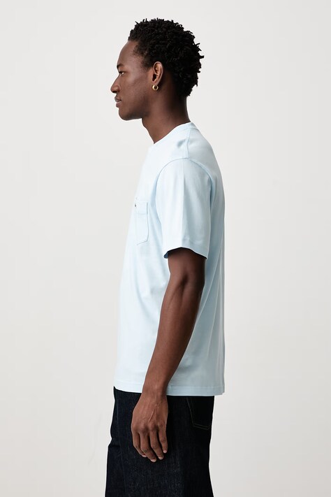 Lacoste Tričko pánské bavlněné modré TH2827