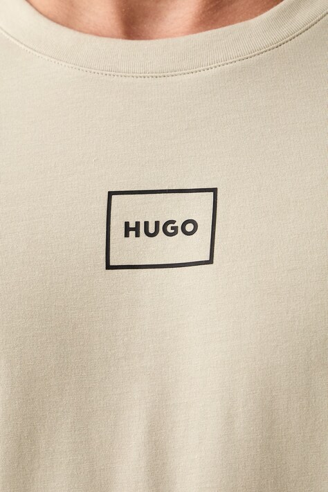 HUGO футболка lounge чоловіча з бавовною Laze T-Shirt — фото 5