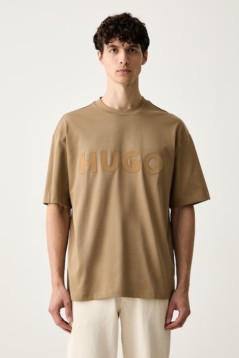 HUGO basic férfi pamut Dinkee bézs 50525765