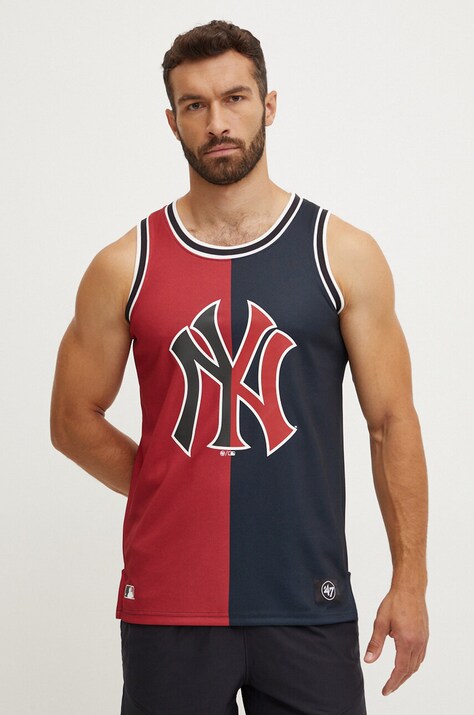 Μπλουζάκι 47 brand New York Yankees χρώμα: κόκκινο, B17PMLKRV591819RD