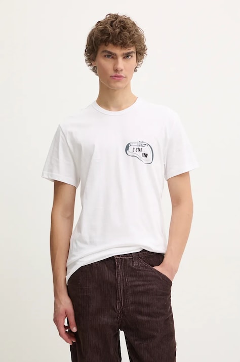 G-Star t-shirt uomo colore bianco D25085-C506