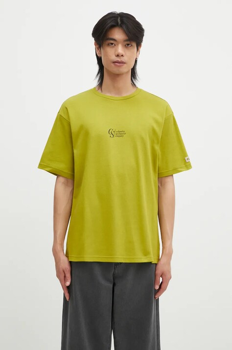 Columbia t-shirt CSC Heritage uomo colore verde 2090871