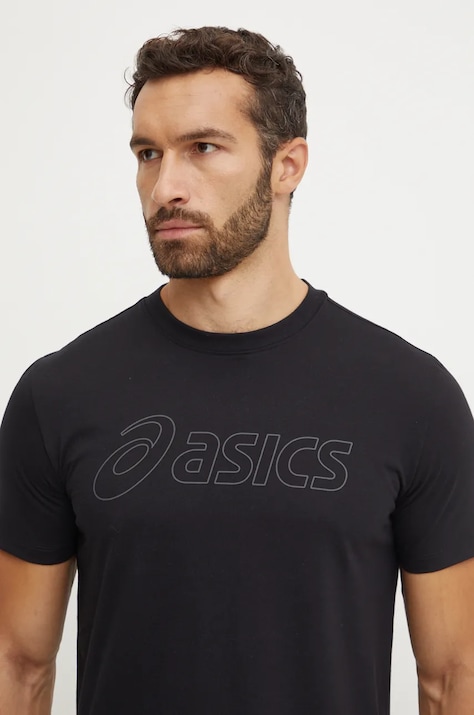 Футболка для тренинга Asics цвет чёрный с принтом 2031E188