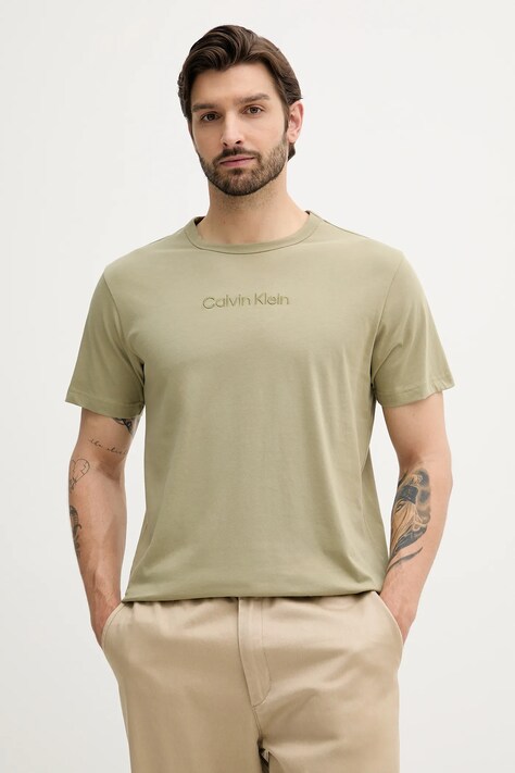Pyžamové tričko Calvin Klein Underwear modrá barva, 000NM2748E
