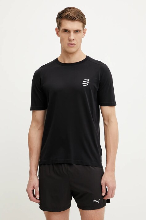 Compressport tricou de alergare Performance culoarea negru, modelator, ATSM4920