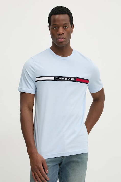 Tommy Hilfiger tricou din bumbac barbati, cu imprimeu, MW0MW36498