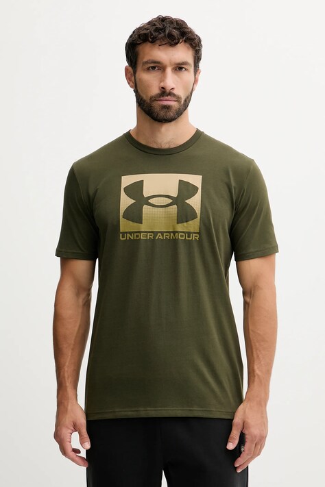 Tričko Under Armour BOXED SPORTS UPDATED pánské, tmavomodrá barva, s potiskem, 1386793