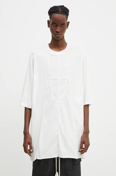 Бавовняна футболка Rick Owens Luxor T чоловіча колір білий однотонна DU02D2251.RNP