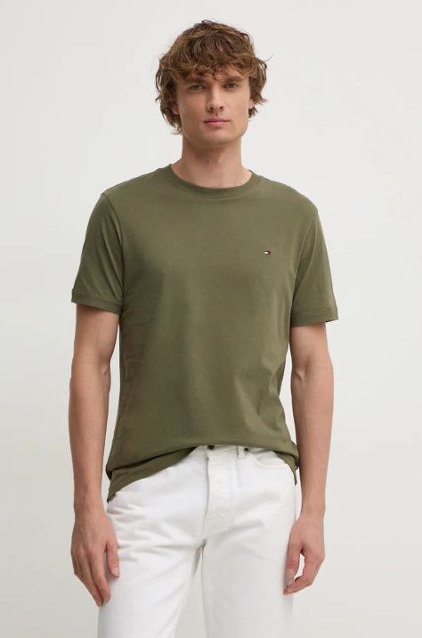 Tommy Hilfiger t-shirt in cotone uomo colore verde UM0UM03362