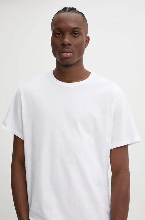 Памучна тениска Levi's Levi's Skateboarding (2 броя) в черно с изчистен дизайн 19452