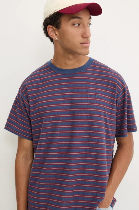 Levi's t-shirt in cotone uomo colore blu navy A0637
