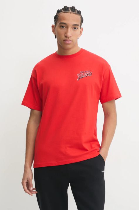 Zoo York t-shirt in cotone uomo colore rosso 60690035