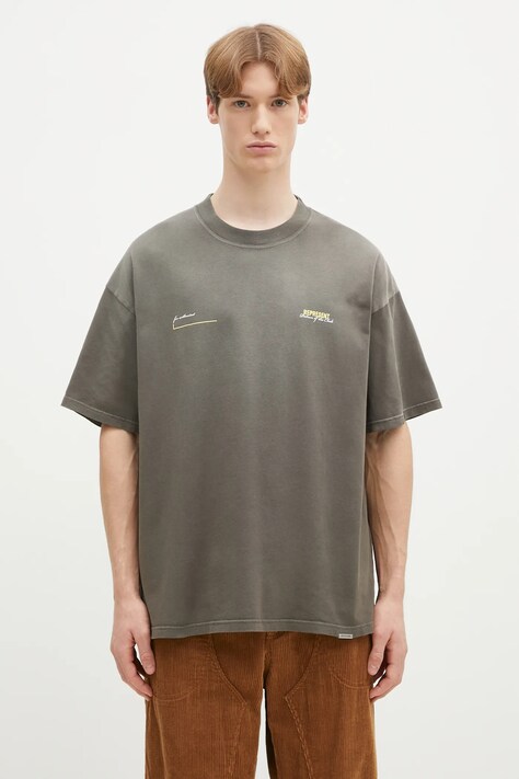 Represent tricou din bumbac Patron Of The Club bărbați, culoarea verde, cu imprimeu, MLM4274.16