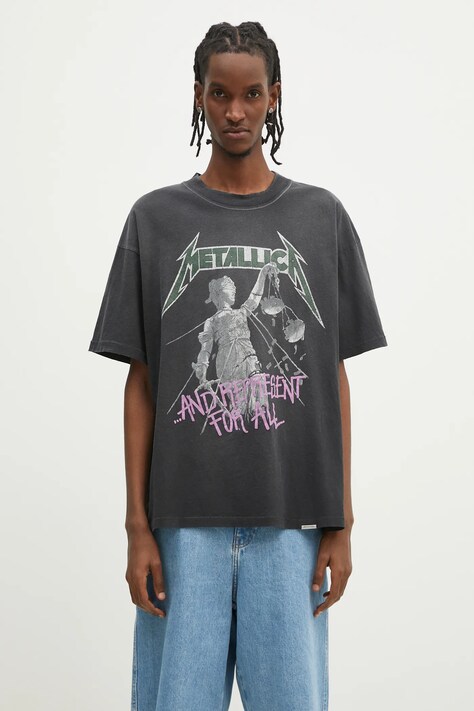 Represent t-shirt Metallica Justice SS men’s black color with a print MLM4352.230