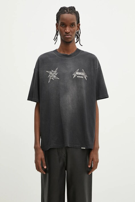 Represent tricou Metallica 40 Year Anniversary SS barbati, culoarea negru, cu imprimeu, MLM4358.230