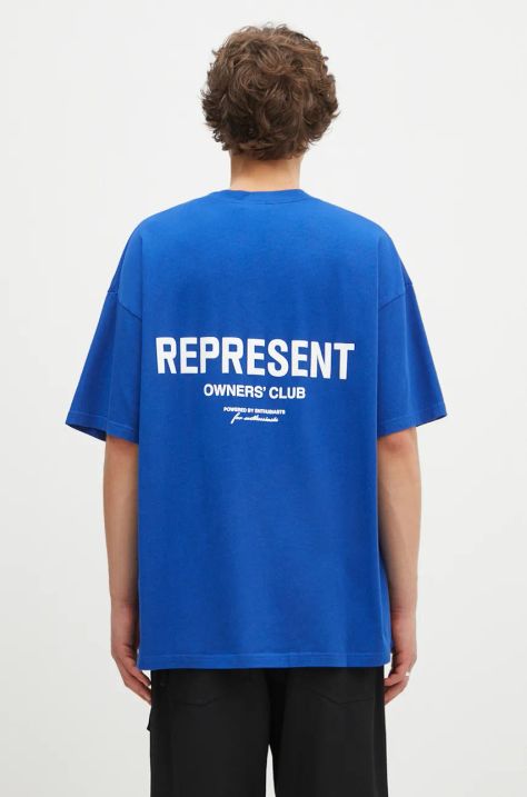 Represent tricou din bumbac Represent Owners Club barbati, cu imprimeu, OCM41114.109