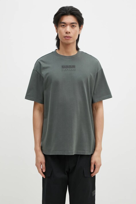 Napapijri tricou din bumbac S-Premium bărbați, culoarea verde, cu imprimeu, NP0A4I6QG1S1