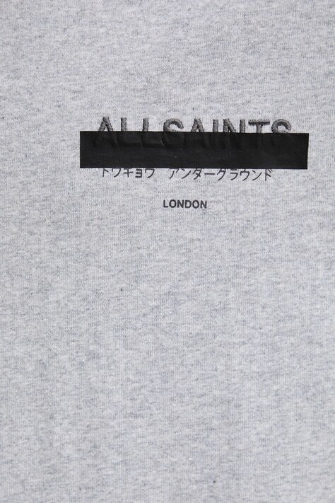 AllSaints футболка оверсайз чоловіча бавовняна REDACT SS CREW — AW24-TSM1PJ, сірий — фото 5