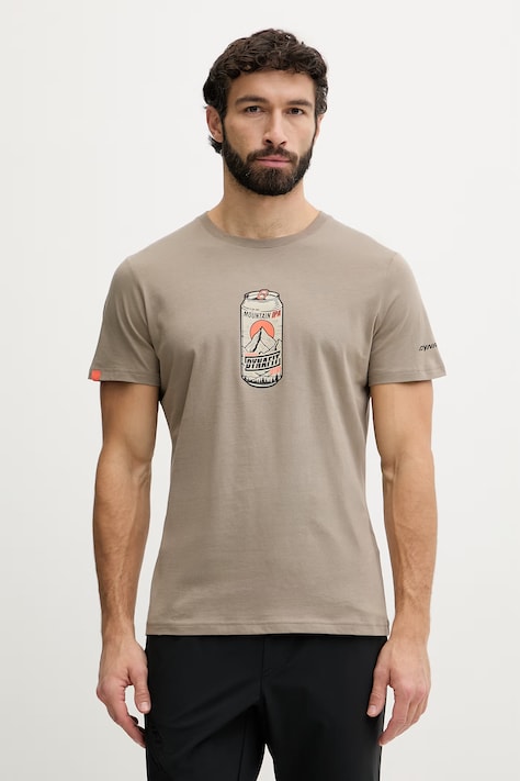 Dynafit t-shirt ανδρικό βαμβακερό Graphic μπεζ 08.0000070998