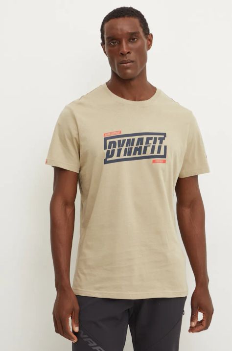 Dynafit tricou Graphic barbati, culoarea verde, cu imprimeu, 08.0000070998