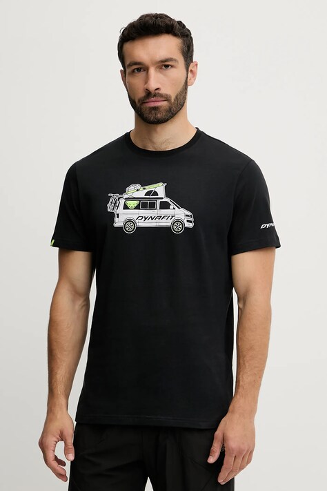 Футболка Dynafit Graphic цвет зелёный с принтом 08.0000070998