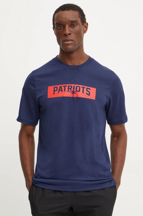 Tréninkové tričko Nike New England Patriots tmavomodrá barva, s potiskem, 02FF-41S-8K-B73